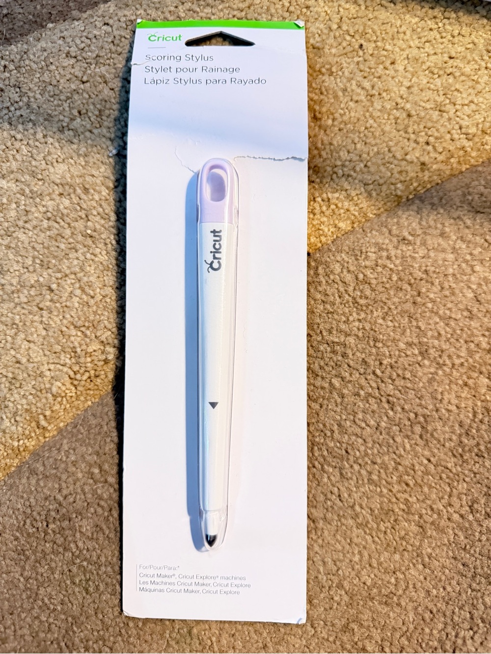 Cricut Scoring Stylus with purple top. New.